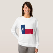 Texanische Staatsflagge (Texas) T-Shirt (Vorne ganz)