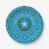 Texanischer Stempel, Texas Pappteller (Vorderseite)