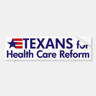 Texans für Gesundheitswesen-Reform-Autoaufkleber Autoaufkleber