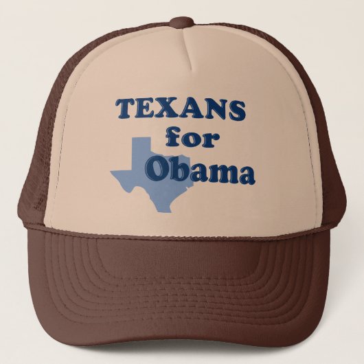 Texans für Obama Truckerkappe (Vorderseite)