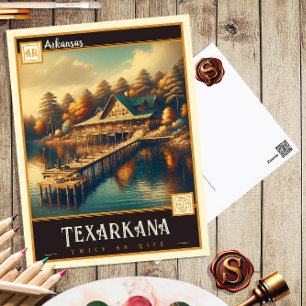 Texarkana, Arkansas Vintage Ansichtskarte Postkarte