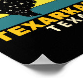 Texarkana Texas Total Solar Eclipse 2024 Poster (Ecke)