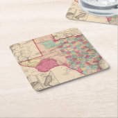 Texas 10 rechteckiger pappuntersetzer (angewinkelt)