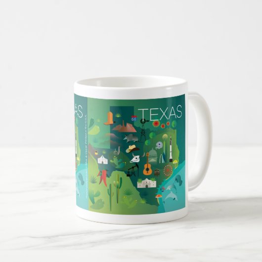 Texas 11oz oder 15oz Tasse (VorderseiteRechts)