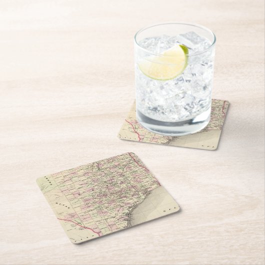 Texas 12 rechteckiger pappuntersetzer (Vor Ort)