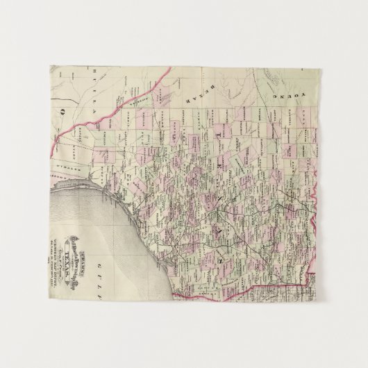 Texas 12 wandteppich (Vorderseite (Horizontal))