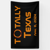 Texas 2024 Solar Eclipse Banner (Vertikal)