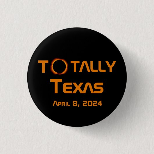 Texas 2024 Solar Eclipse Button (Vorderseite)