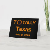 Texas 2024 Solar Eclipse Karte (Vorderseite)