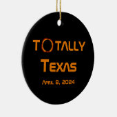 Texas 2024 Solar Eclipse Keramik Ornament (Rechts)