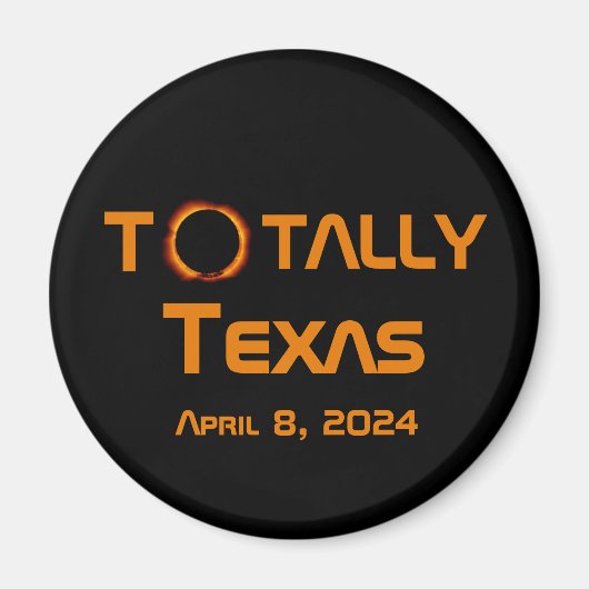 Texas 2024 Solar Eclipse Magnet (Vorne)