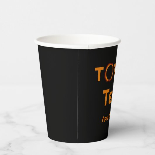 Texas 2024 Solar Eclipse Pappbecher (Rechts)