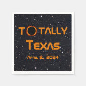 Texas 2024 Solar Eclipse Serviette (Vorderseite)