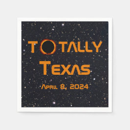 Texas 2024 Solar Eclipse Serviette