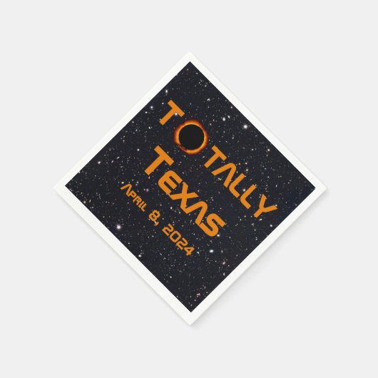 Texas 2024 Solar Eclipse Serviette (Ecke)
