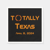Texas 2024 Solar Eclipse Serviette (Vorderseite)
