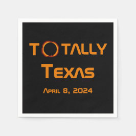 Texas 2024 Solar Eclipse Serviette