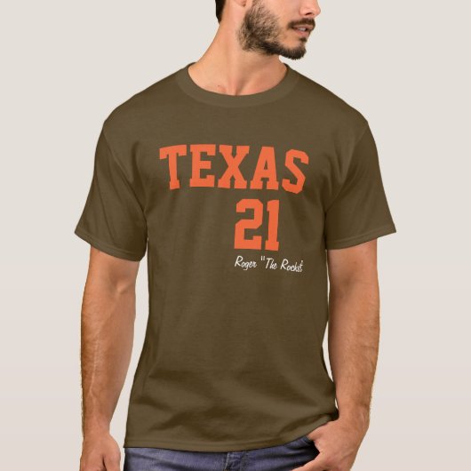 TEXAS #21 VINTAG BASEBALL JERSEY T-Shirt (Vorderseite)