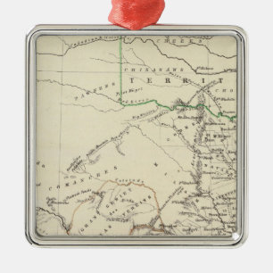 Texas 2 silbernes ornament