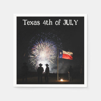 Texas 4th of July Paper Party Napkins Serviette