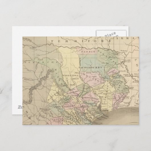 Texas 6 postkarte (Vorne/Hinten)