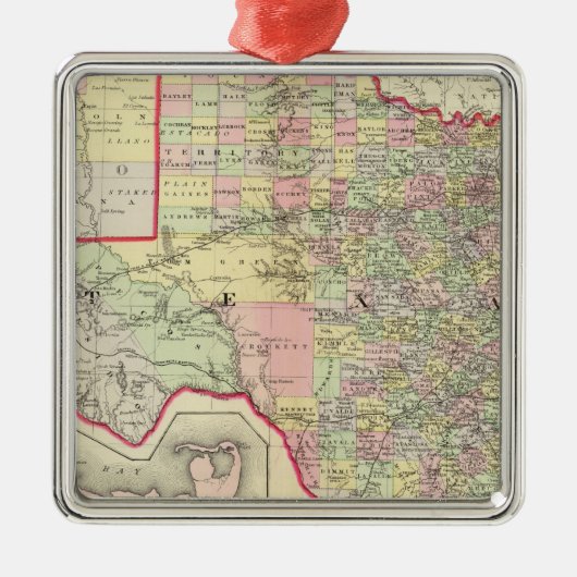 Texas 7 ornament aus metall (Vorne)
