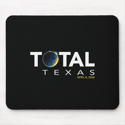 Texas 8. April Total Solar Eclipse 2024 Mousepad (Vorne)