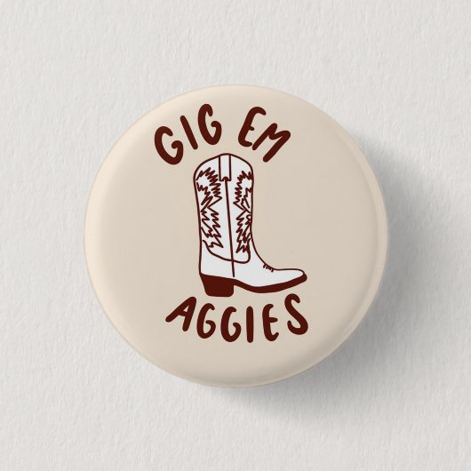 Texas A&M Gameday-Knopf Button (Vorderseite)