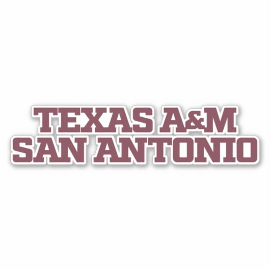 Texas A&M San Antonio Aufkleber (Vorderseite)