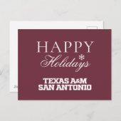 Texas A&M San Antonio Feiertagspostkarte (Vorne/Hinten)