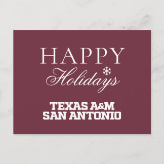 Texas A&M San Antonio Feiertagspostkarte