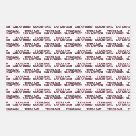 Texas A&M San Antonio Geschenkpapier Set (Vorderseite 2)