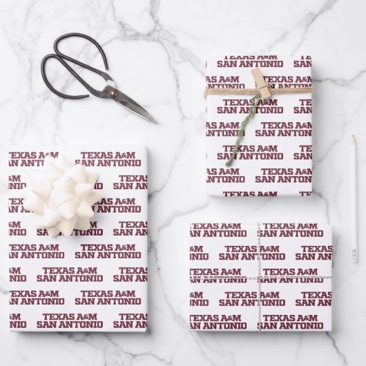 Texas A&M San Antonio Geschenkpapier Set (Vorderseite)