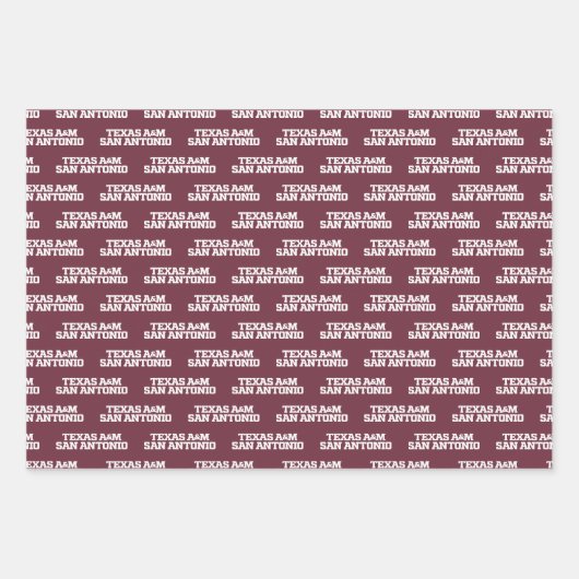 Texas A&M San Antonio Geschenkpapier Set (Vorderseite)