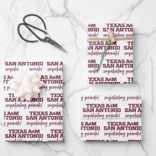 Texas A&M San Antonio Geschenkpapier Set (Vorderseite)
