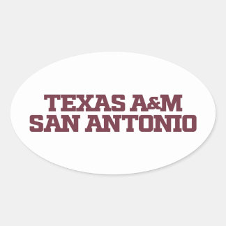 Texas A&M San Antonio Ovaler Aufkleber