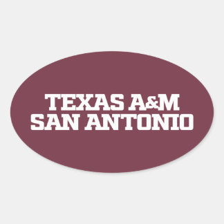 Texas A&M San Antonio Ovaler Aufkleber