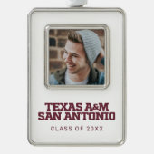 Texas A&M San Antonio Rahmen-Ornament Silber (Vorderseite)
