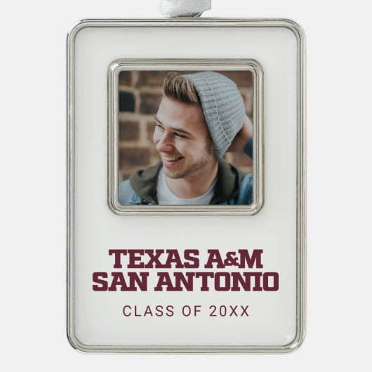 Texas A&M San Antonio Rahmen-Ornament Silber (Vorderseite)