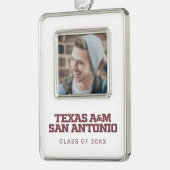 Texas A&M San Antonio Rahmen-Ornament Silber (Links)