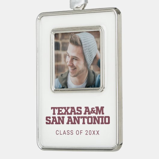 Texas A&M San Antonio Rahmen-Ornament Silber (Links)