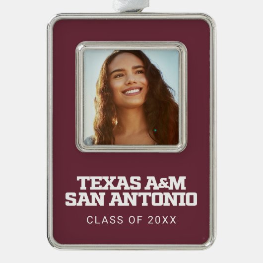 Texas A&M San Antonio Rahmen-Ornament Silber (Vorderseite)