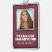 Texas A&M San Antonio Rahmen-Ornament Silber (Links)