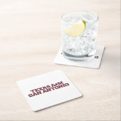 Texas A&M San Antonio Rechteckiger Pappuntersetzer (Vor Ort)