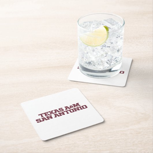Texas A&M San Antonio Rechteckiger Pappuntersetzer (Vor Ort)