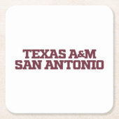 Texas A&M San Antonio Rechteckiger Pappuntersetzer (Vorderseite)