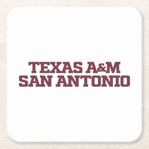 Texas A&M San Antonio Rechteckiger Pappuntersetzer
