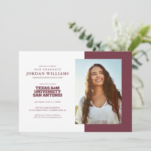 Texas A&M University - San Antonio Ankündigung (Stehend Vorderseite)