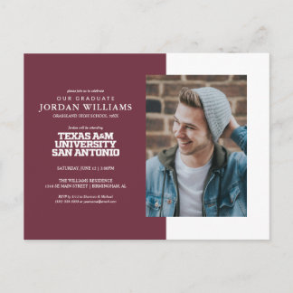 Texas A&M University - San Antonio Ankündigungspostkarte