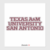Texas A&M University - San Antonio Aufkleber (Blatt)